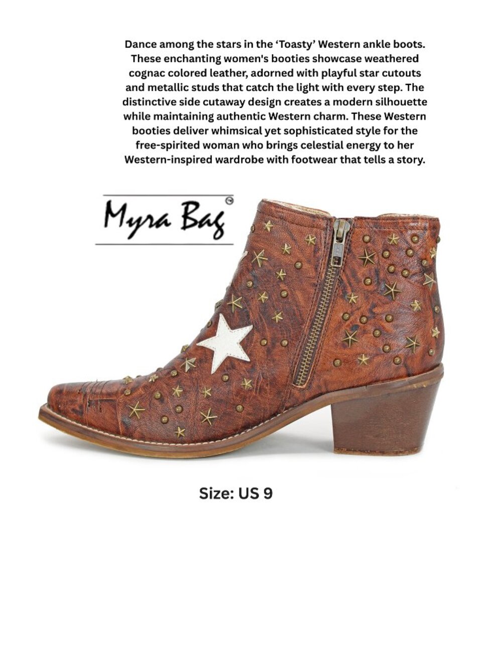 Women’s Myra Bag "Toasty" Western Ankle Boots
